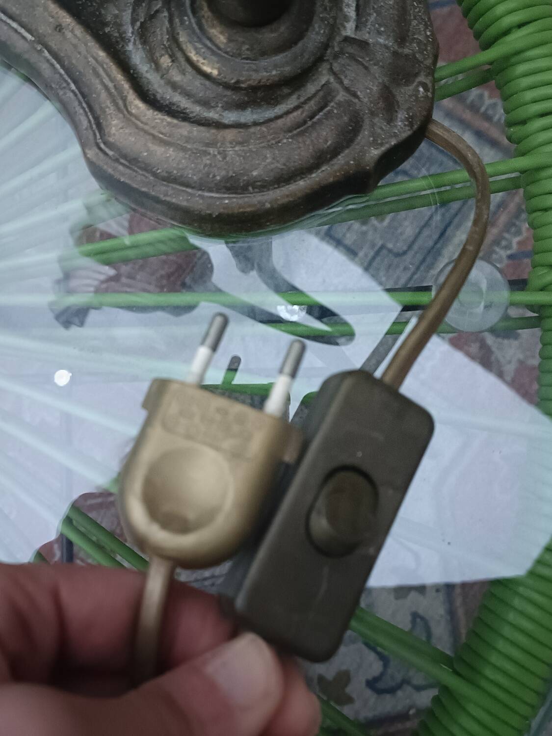 Art Deco gooseneck lamp