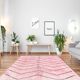 Modern Moroccan carpet pink contemporary art 240x300cm