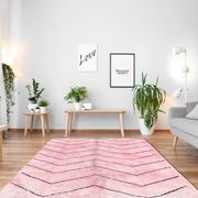 Modern Moroccan carpet pink contemporary art 240x300cm