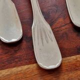 Christofle - Set of 12 Versailles model table forks in silver-plated metal