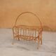 Porte-revues vintage en rotin