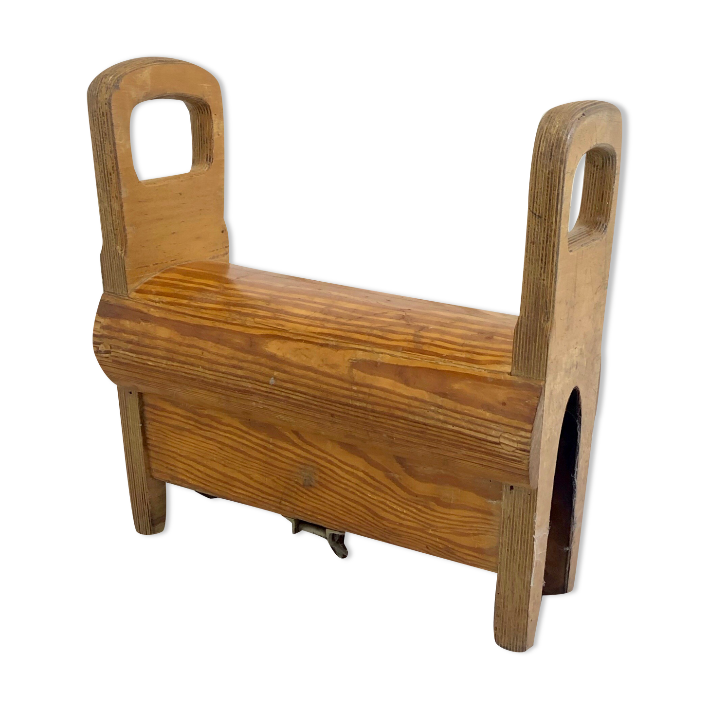 Paire de tabourets « cheval d’arçon » années 60