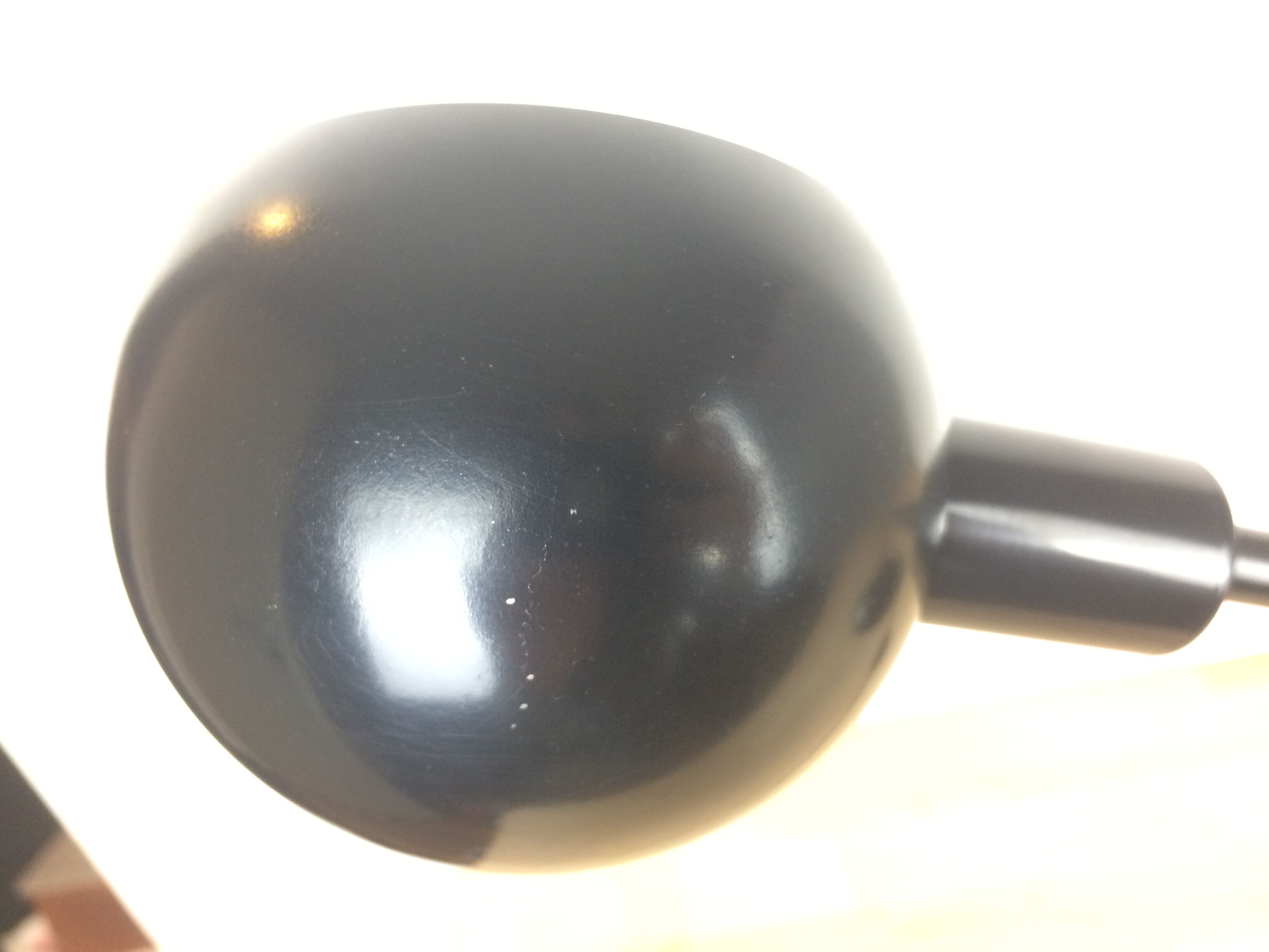 Black 70s/80s eyeball desk lamp