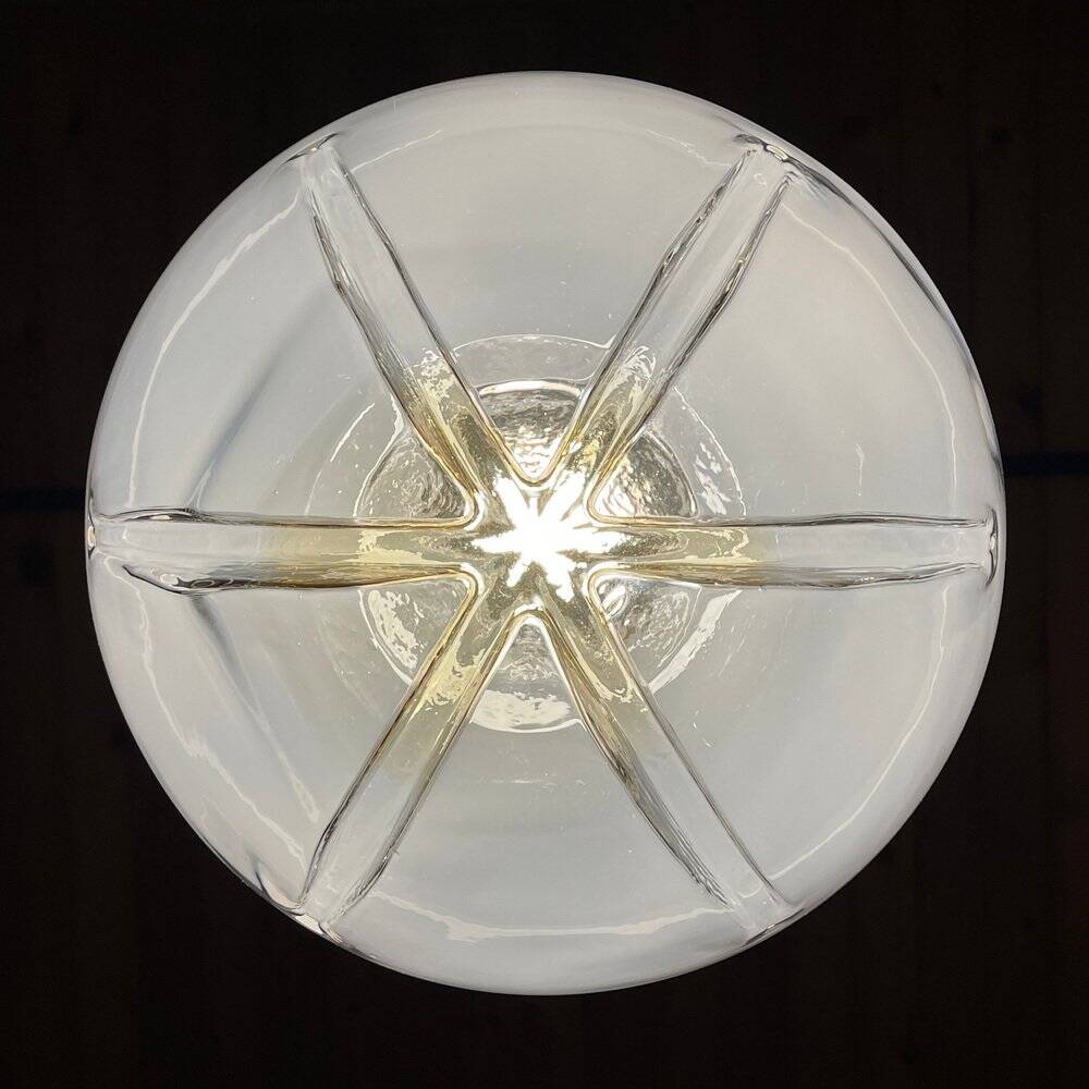 Large Murano glass pendant lamp by Mazzega, Italy, 1960s.