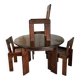 Silvio Coppola Table and 4 Chairs Set 1970