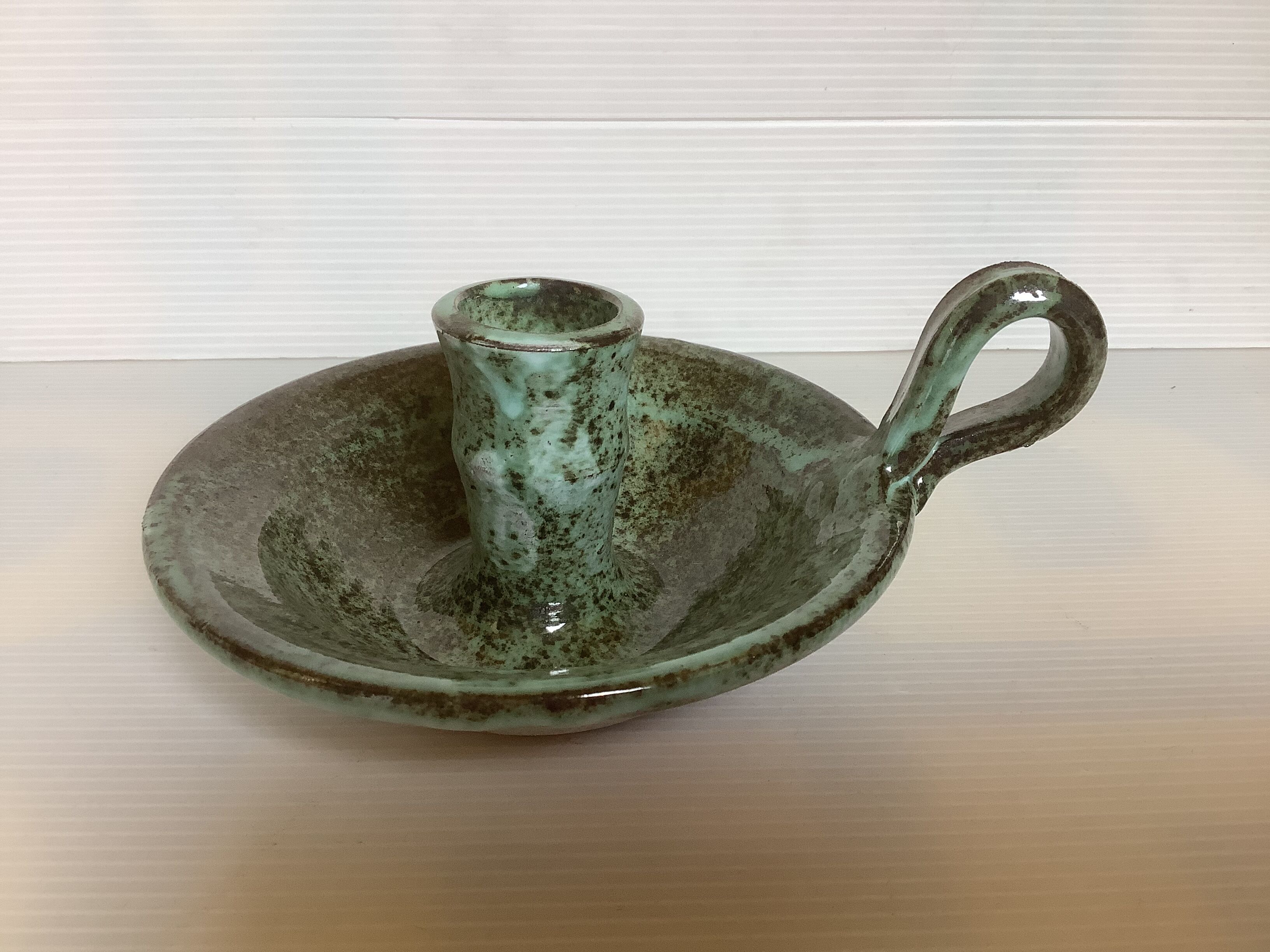 Cellar rat candle holder ceramic van gompel