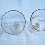 Set of 6 rustic glasses