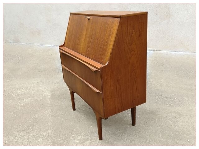 Secrétaire scandinave en teck années 60