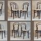 Pair chairs bistrot n°14 Fischel early twentieth