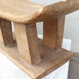 Antique wooden stool Ashanti African art from Ghana