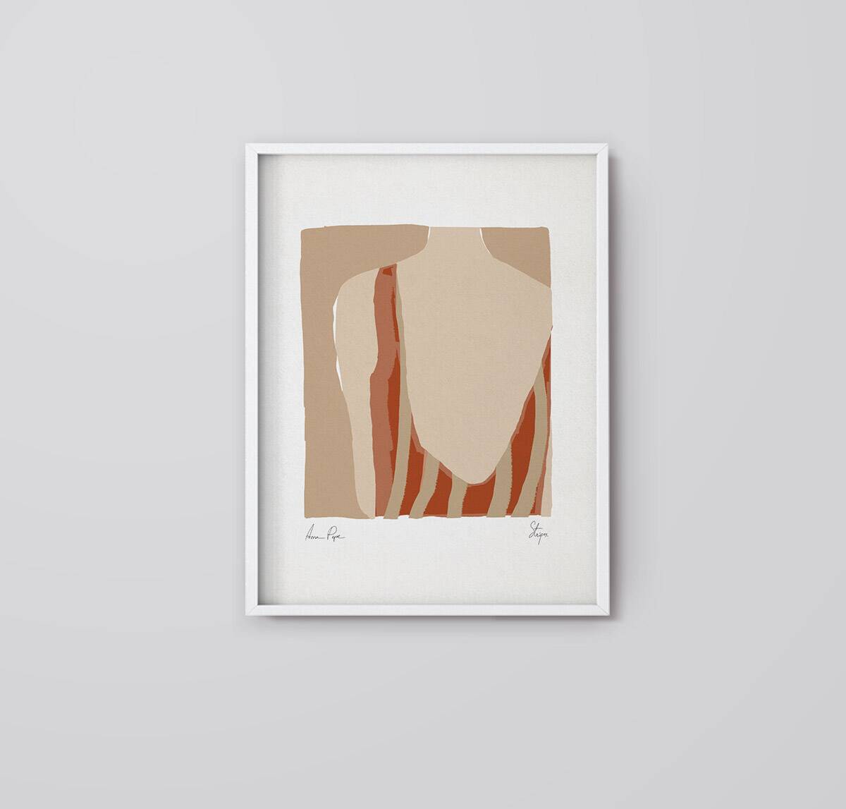 Female figure giclee art print, 50x70cm