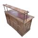 Victorian oak desk / Bin or drawer cup pull by P. & F. Corbin / 1895