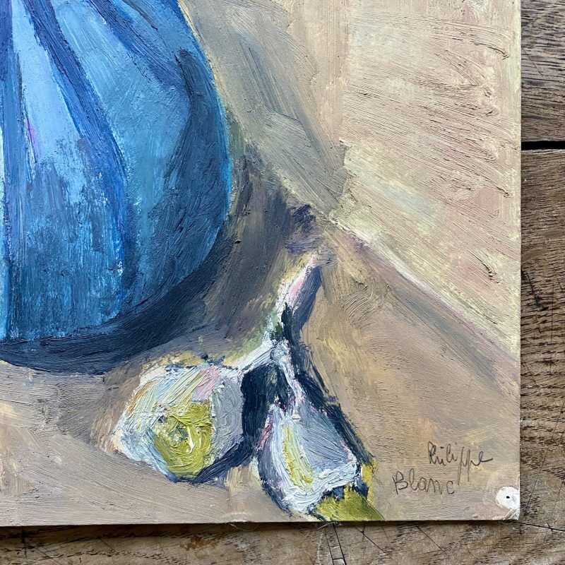 Oil on cardboard Bouquet of flowers