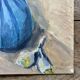 Oil on cardboard Bouquet of flowers