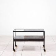 Chariot de bar en mosaïque par Herbert Hirche pour Rosenthal