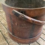 Old wooden bucket