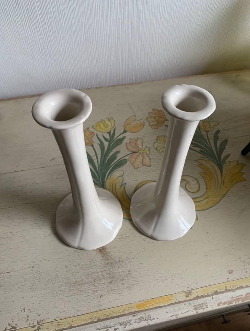 Rare - pair of ikea idyll vintage candlesticks - chic country style