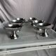 6 coupes à glace en inox vintage
