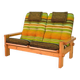 Yngve Ekstrom Scandinavian Design Pinewood 2-Seat Dymling Sofa Swedese 70s
