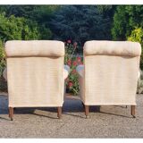 Lot 2 armchairs English / Vintage toad