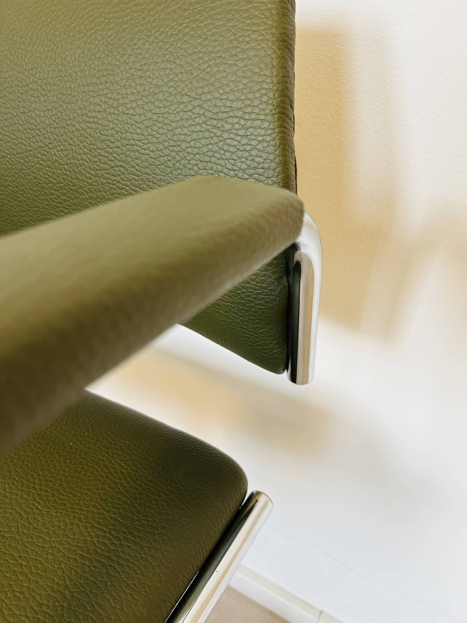 Vintage Fern Grey Office Arm Chair from Kovona Model K-380 from Czech 1970’s