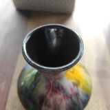 Small ceramic soliflore vase with narrow, constricted neck