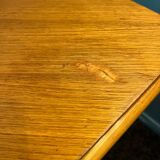 Table à manger avec 2 rallonges pieds compas
