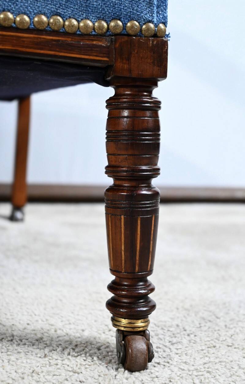 Small Rosewood Armchair, Restoration Period – Early 19th Century