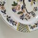 Saint-Clément plate with polychrome floral decoration