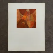 Dessin composition moderne 1970 par François de Chabot