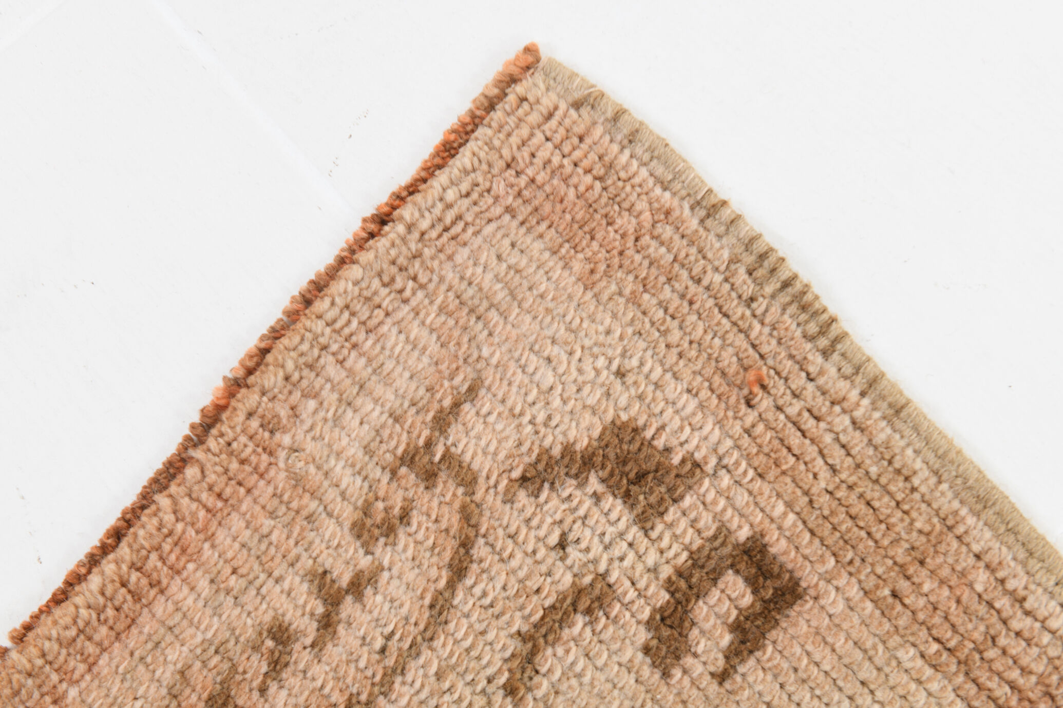 Brown beige vintage rug 325x218cm