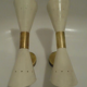 Pair of wall sconces remembering the Italian creations from the 50s and 60's