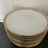 L.Lourioux porcelain service in Foëcy (French craftsmanship) 29 pieces