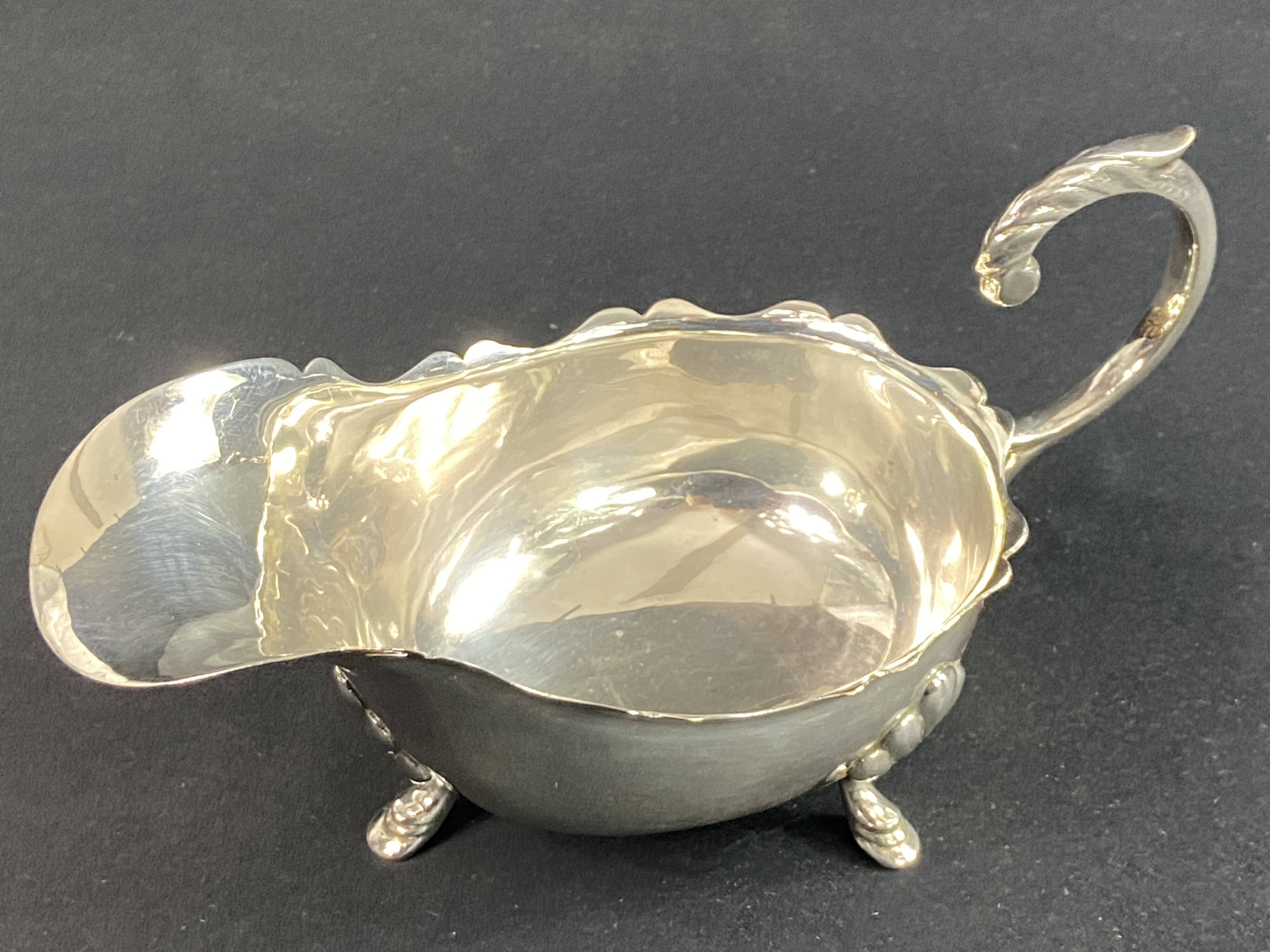 Restoration style metal sauce boat