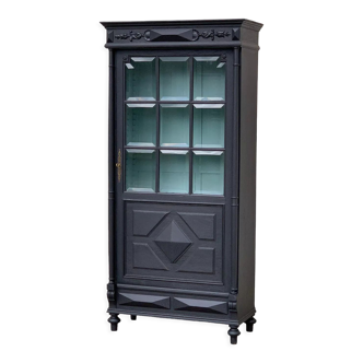 Parisian black and gray green glazed wardrobe 150cm