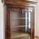 Small antique display cabinet in mahogany, Louis-Philippe style.