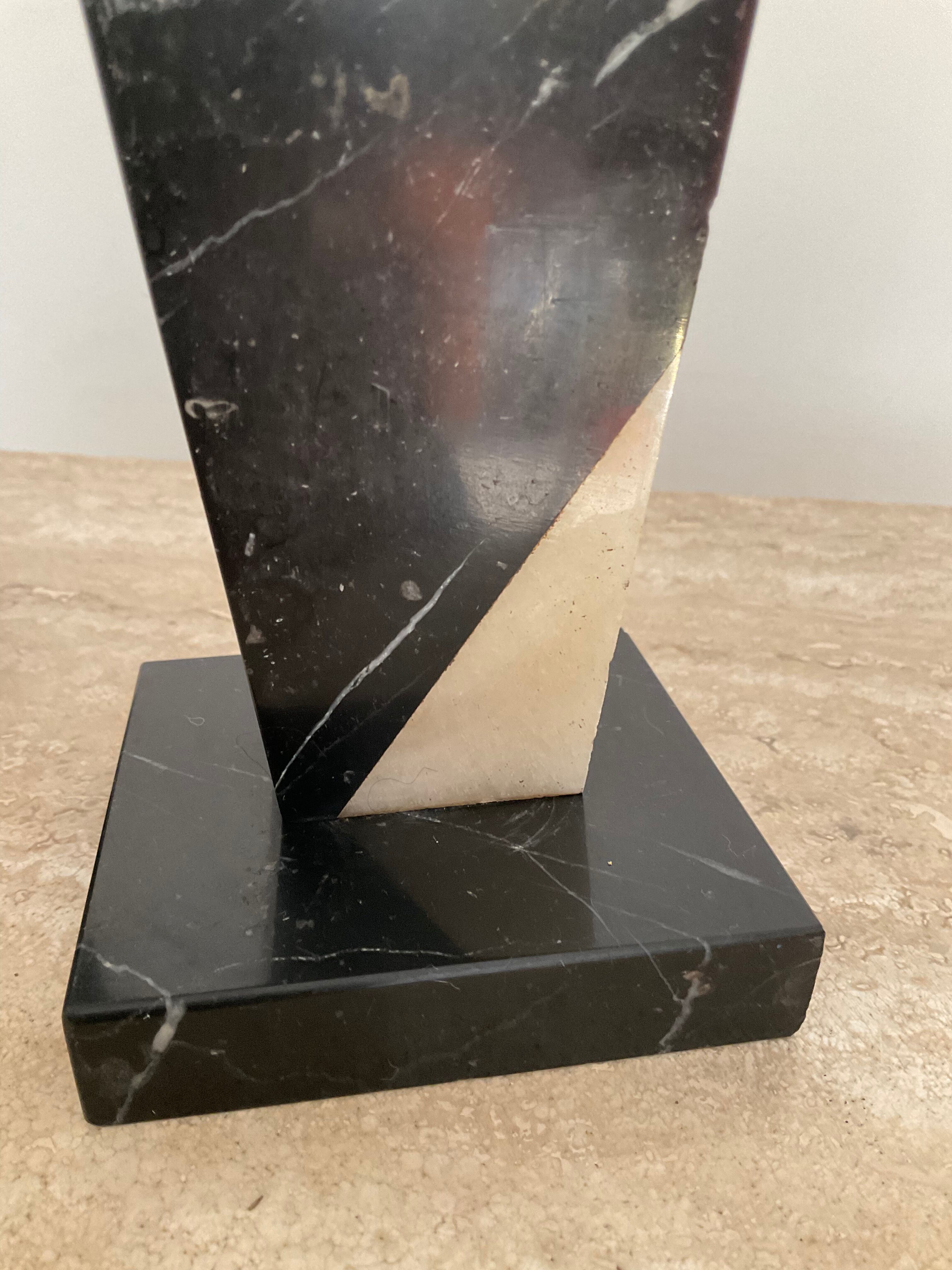 Pair of Art Deco marble bookends
