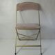 Folding chair chaisor powder pink velvet