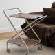Vintage rolling dessert trolley
