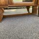 Art Deco sideboard top, low display cabinet in solid wood and mirror from the 1940s.
