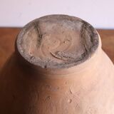 Ancienne pot / jarre à olive vernissée marron