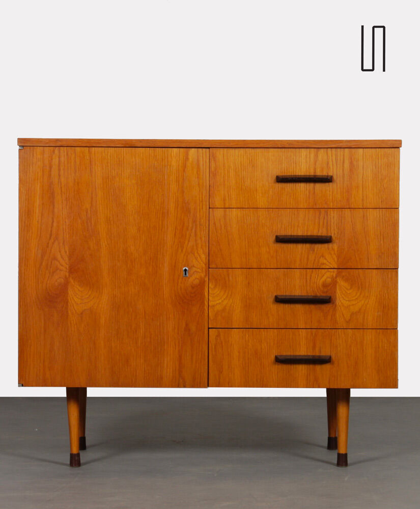 Vintage wooden chest of drawers edited by UP Zavody, 1960