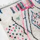 Moroccan Berber carpet Azilal ecru with colorful patterns 250x146cm