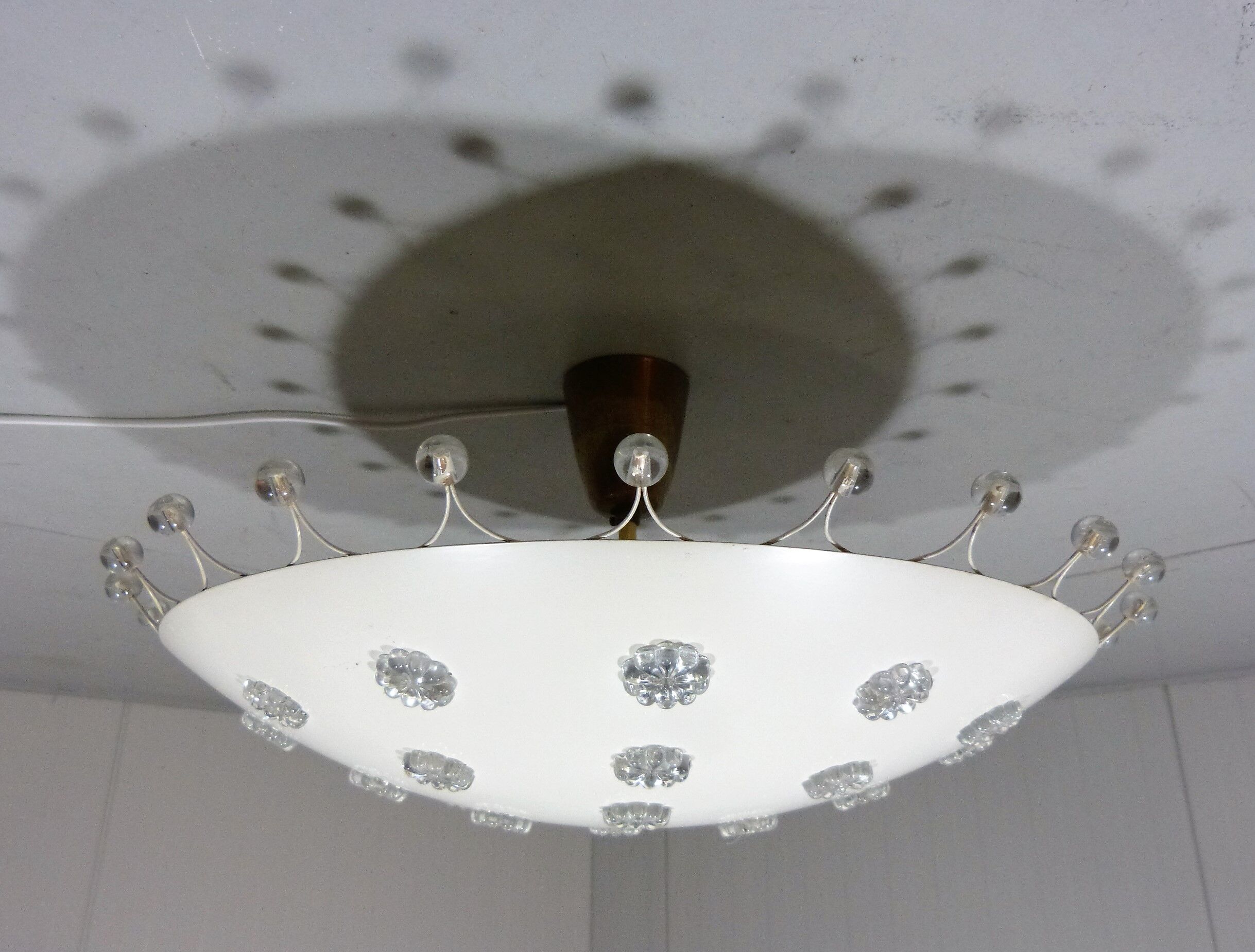 Large ceiling lamp by Emil Stejnar for Rupert Nikoll, Austria 1950's
