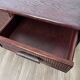 Vintage sideboard in woven wicker and bamboo