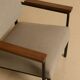Grey fabric and wood lounge chair by Gijs van der Sluis from the 60s.
