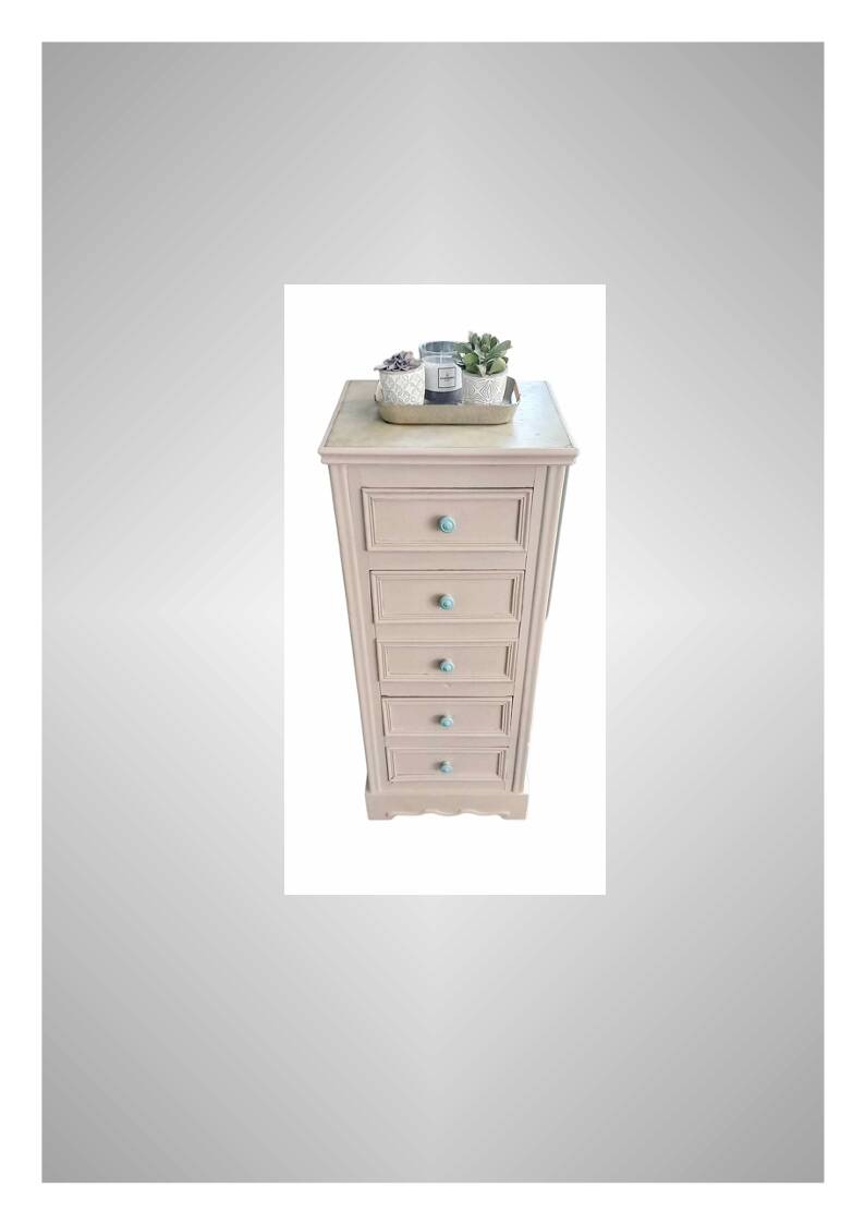 Refurbished vintage chiffonier, chest of drawers