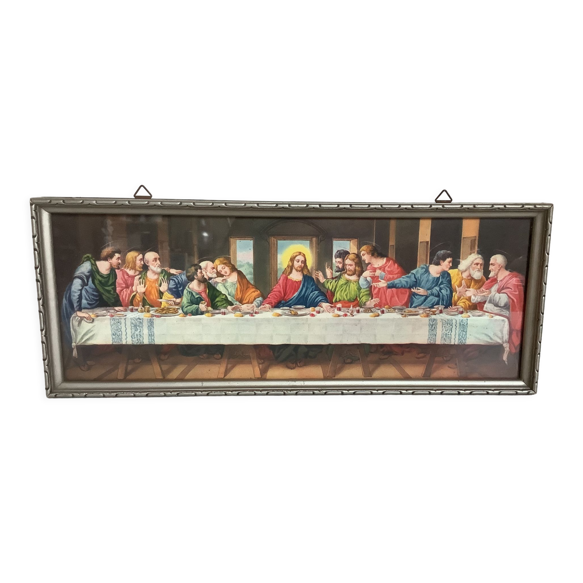 Ancient religious setting JC and the 12 apostles the last supper