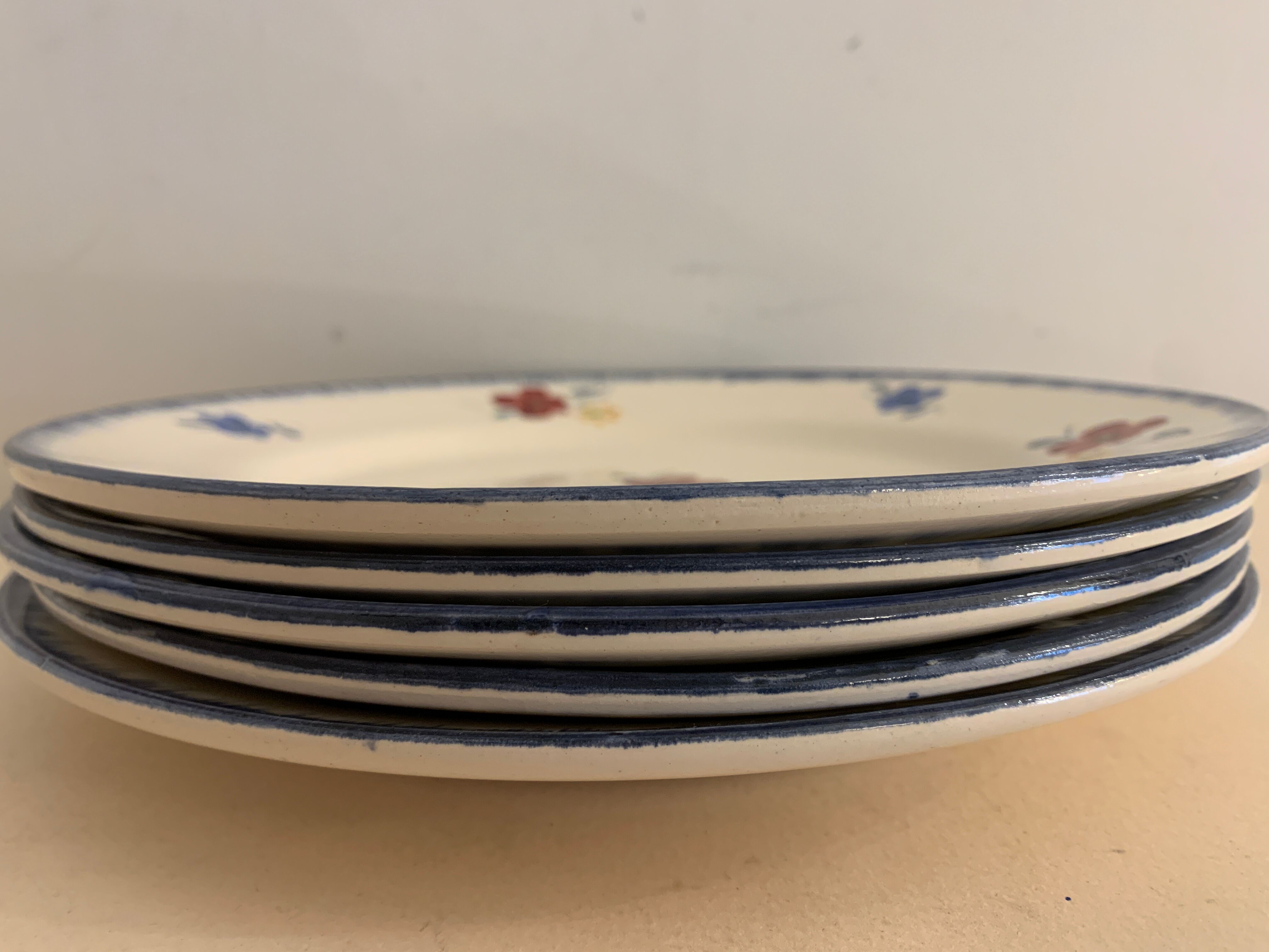5 flat plates Mary Lou, Digoin Sarreguemines