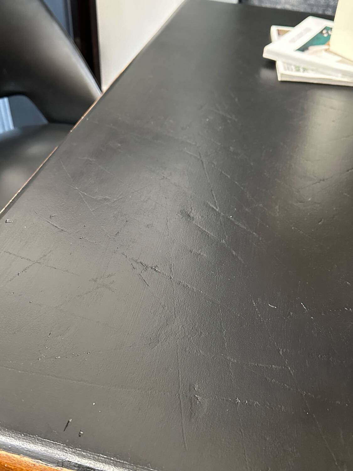 Vintage desk black tray